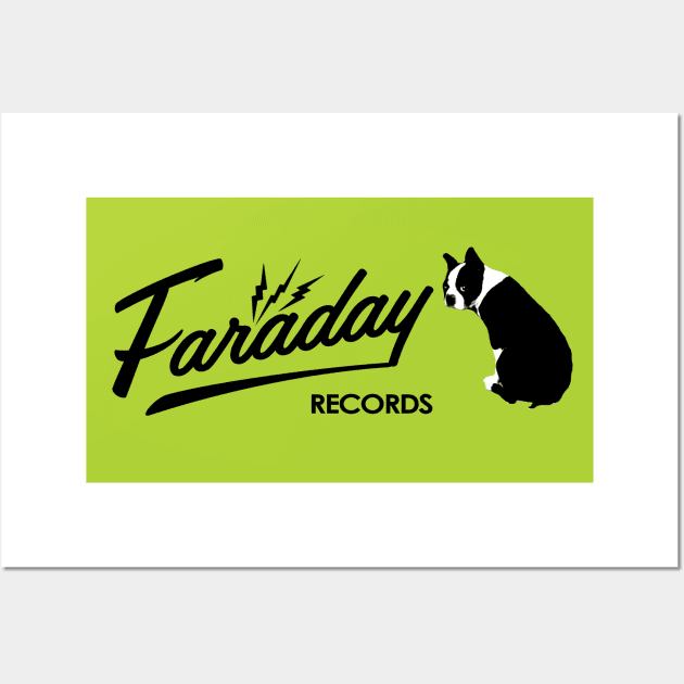 Faraday Records George Jones Logo Wall Art by ShredBeard